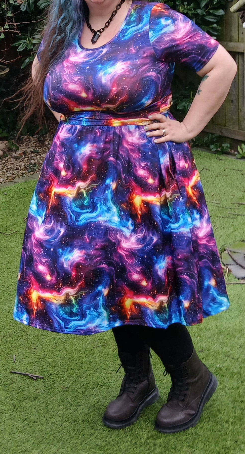 Galaxy Swirl Tina Dress