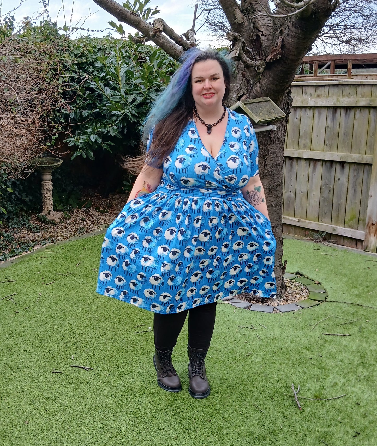 Bewildered Sheep Wrap Style Dress