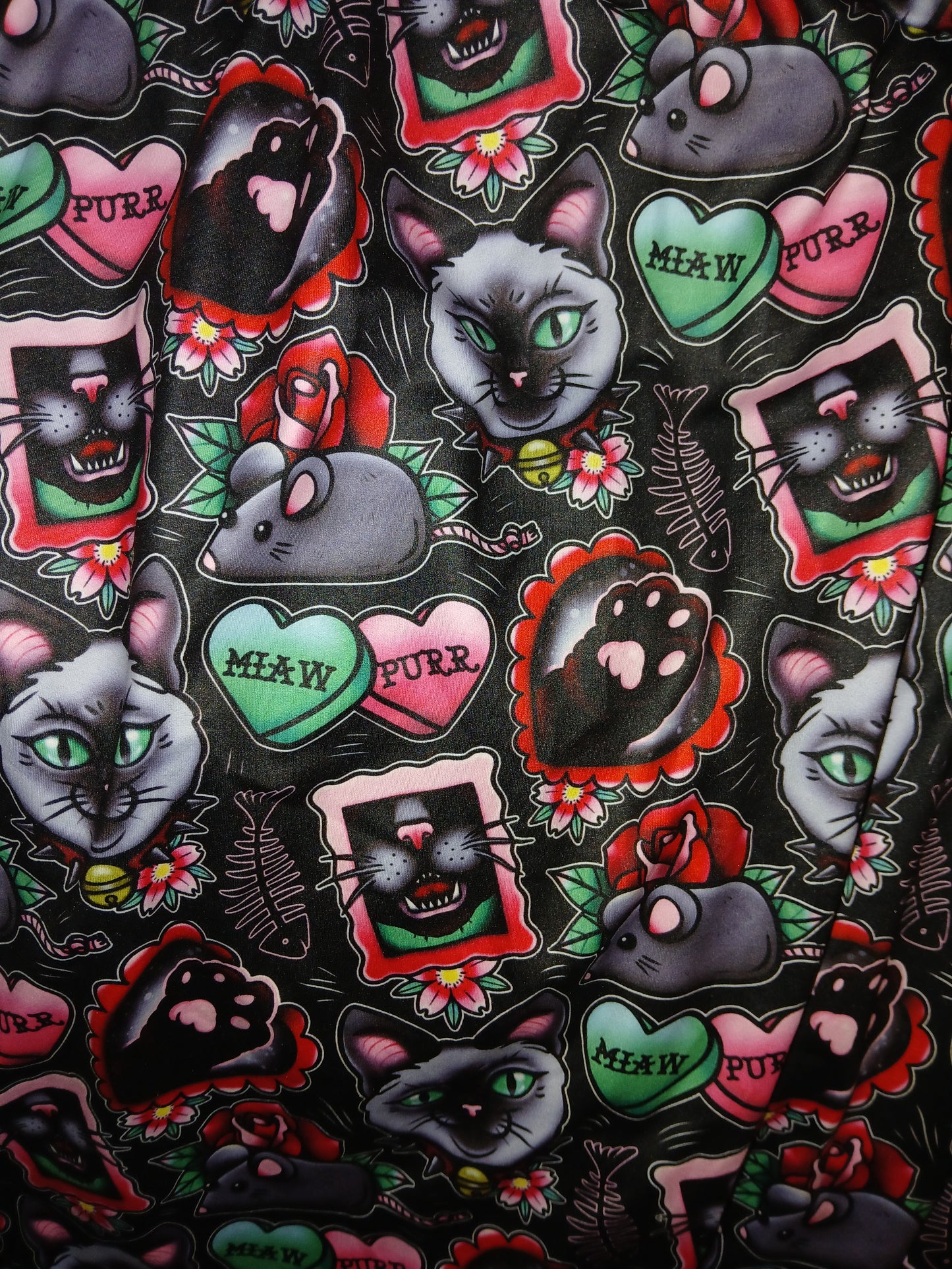 Cat tats Yoga leggings