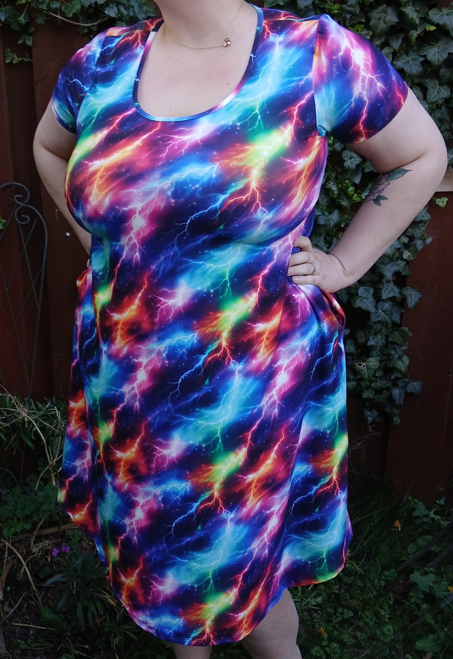 Rainbow Lightening dress