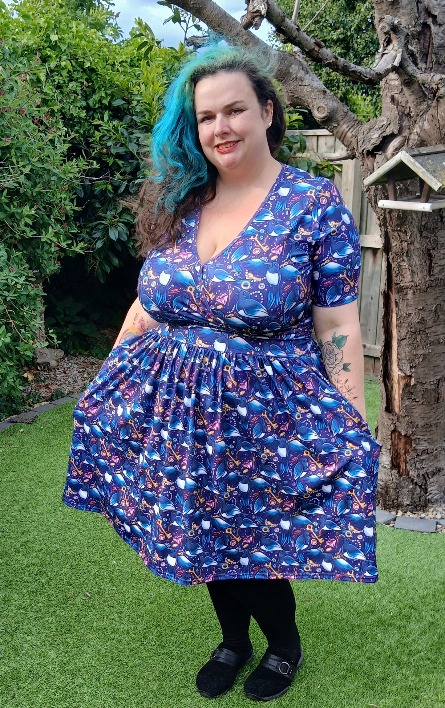 Cheeky Magpie Wrap Style Dress