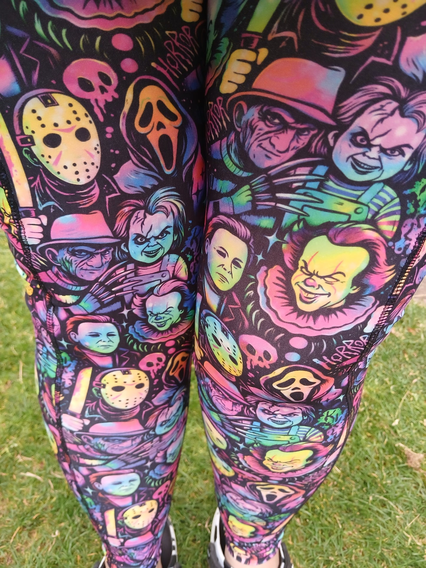 PRE ORDER Rainbow horror capri pockets