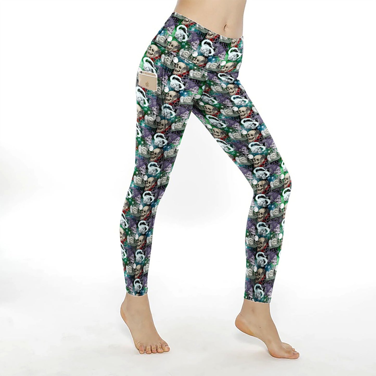 Skull graveyard Yoga POCKETS