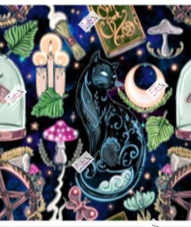 Witch Cat Leggings- Pockets