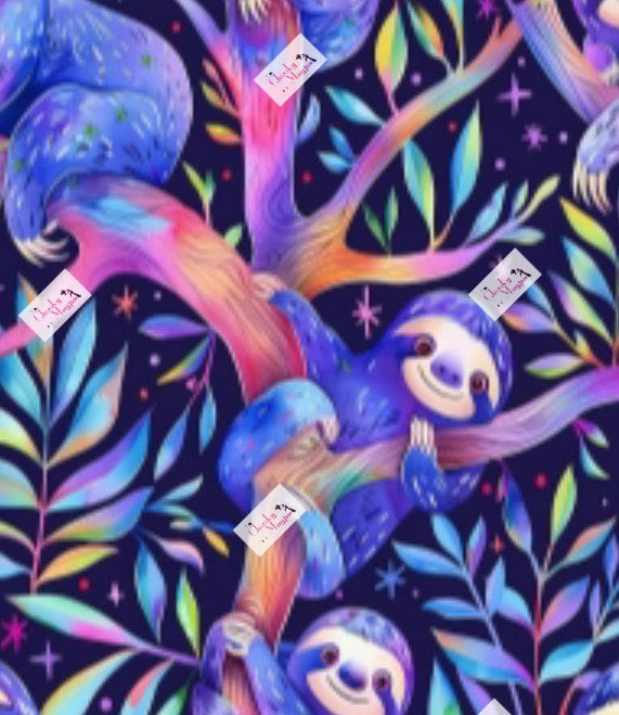 Happy Sloth Leggings- Pockets