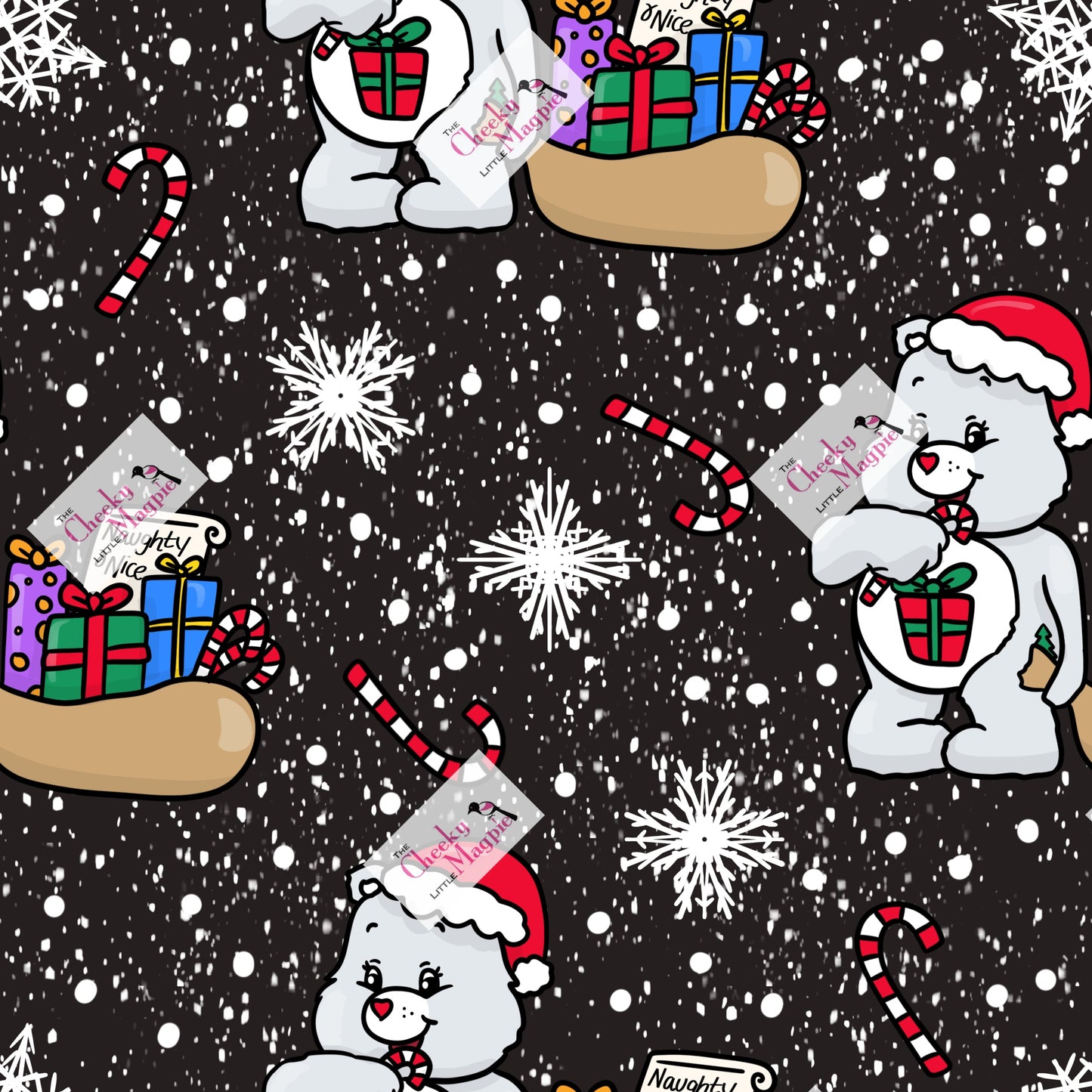 PRE ORDER Christmas Bears Swing dress 3/4 sleeve