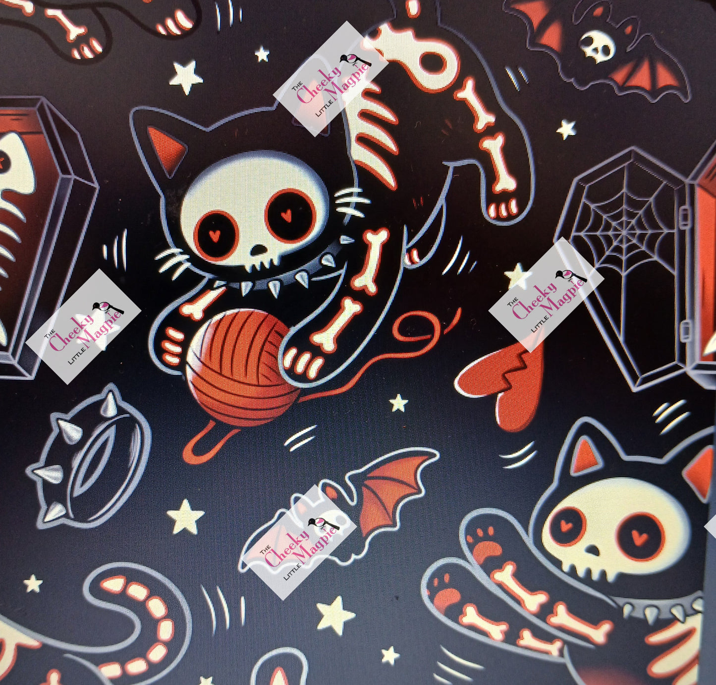 PRE ORDER Skelly Cats pocket leggings