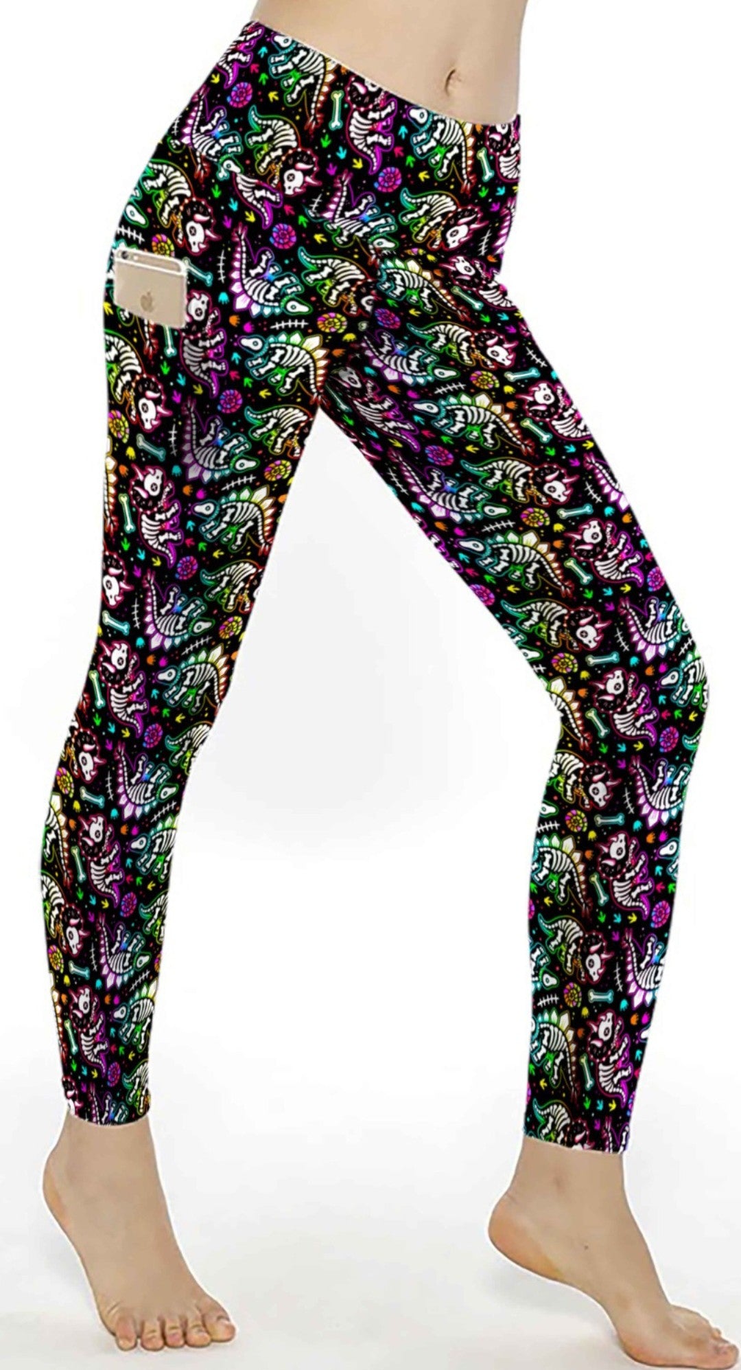 PRE ORDER Skelly Dinos pocket leggings