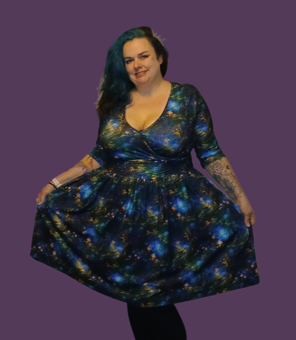 Enchanted wrap dress (3/4 sleeve)