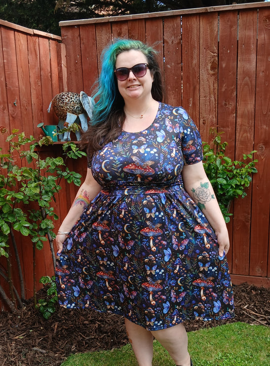 Butterfly and Mushroom Tina Dress