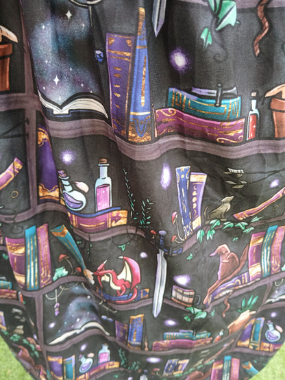 Mystical Shelves Wrap Dress