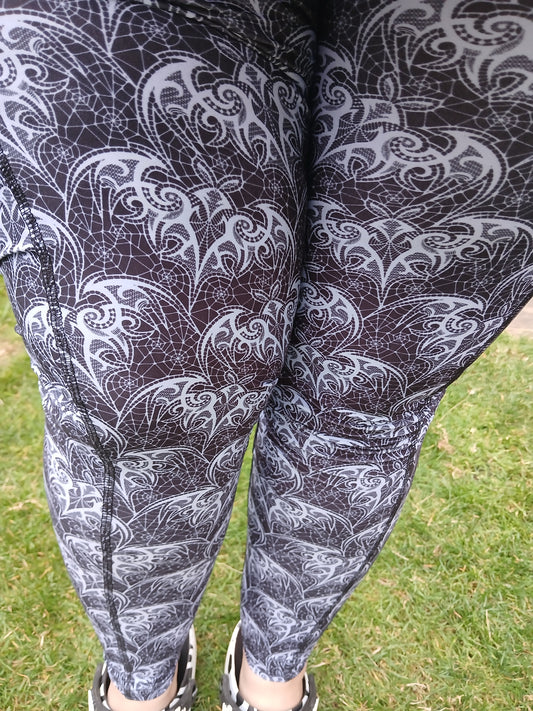 Lace Bats (lilac in colour) -Pockets