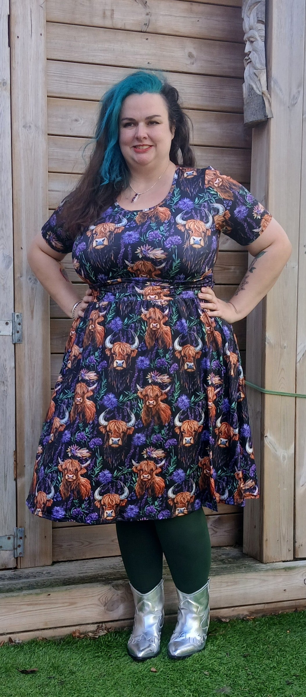 Highland Cow Tina Dress