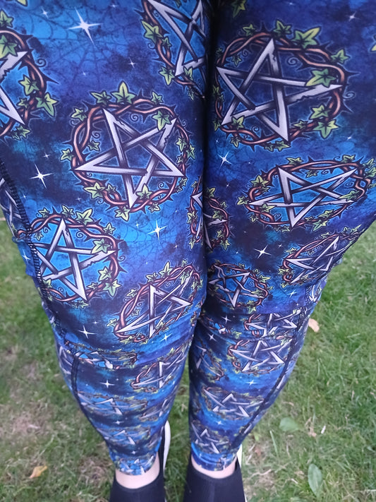 Pentagrams leggings Pockets