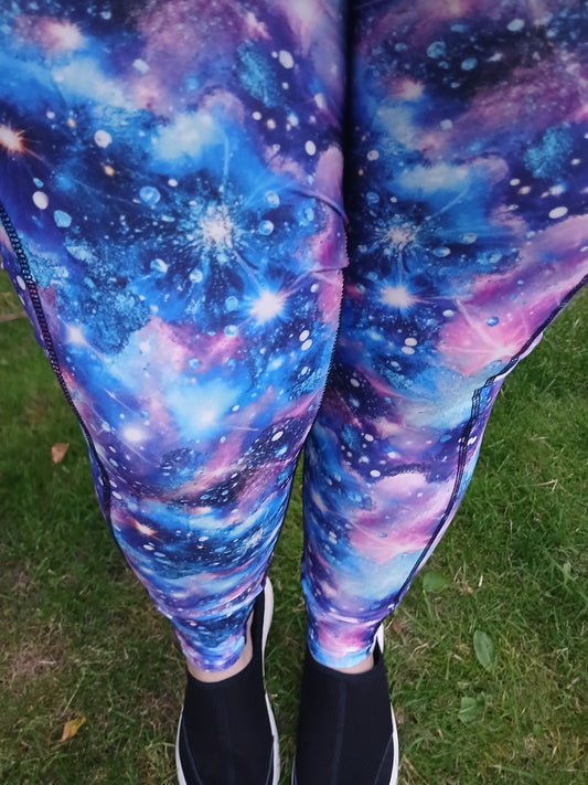 Glitter space leggings Pockets
