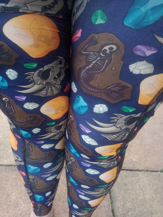 Unusual Fossils yoga leggings POCKETS