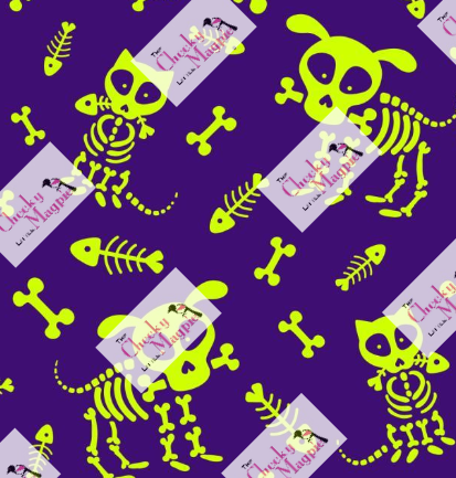 Skelly dogs and cats Yoga POCKETS