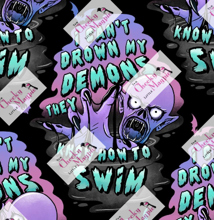 Drowning Demons Dress 3/4 sleeve (picture to show design)