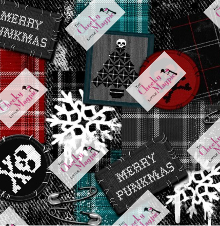 Merry Punkmas yoga leggings POCKETS