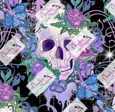 Floral skulls YOGA