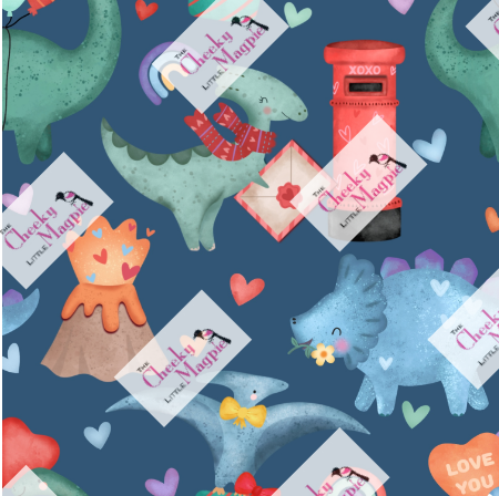 Dino Love Letters Dress (picture to show design)