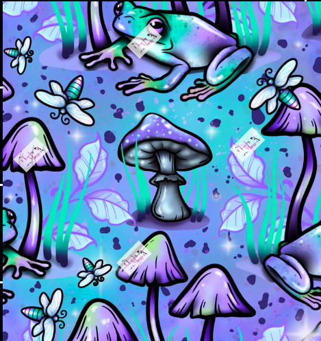 Frogs and Mushrooms Dress (picture to show design)