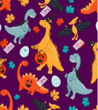 Halloween Dinos yoga POCKETS