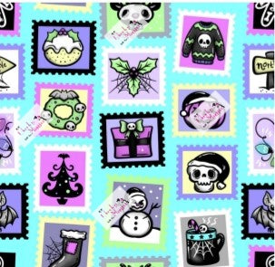 Spooky Stamps 2024 Swing Dress 3/4 sleeve (picture to show design)