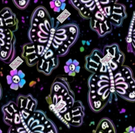 Skeleton Butterflies Yoga