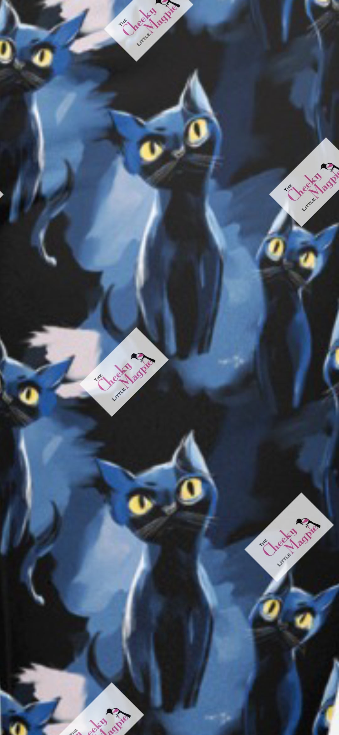 Black Cats Wrap dress