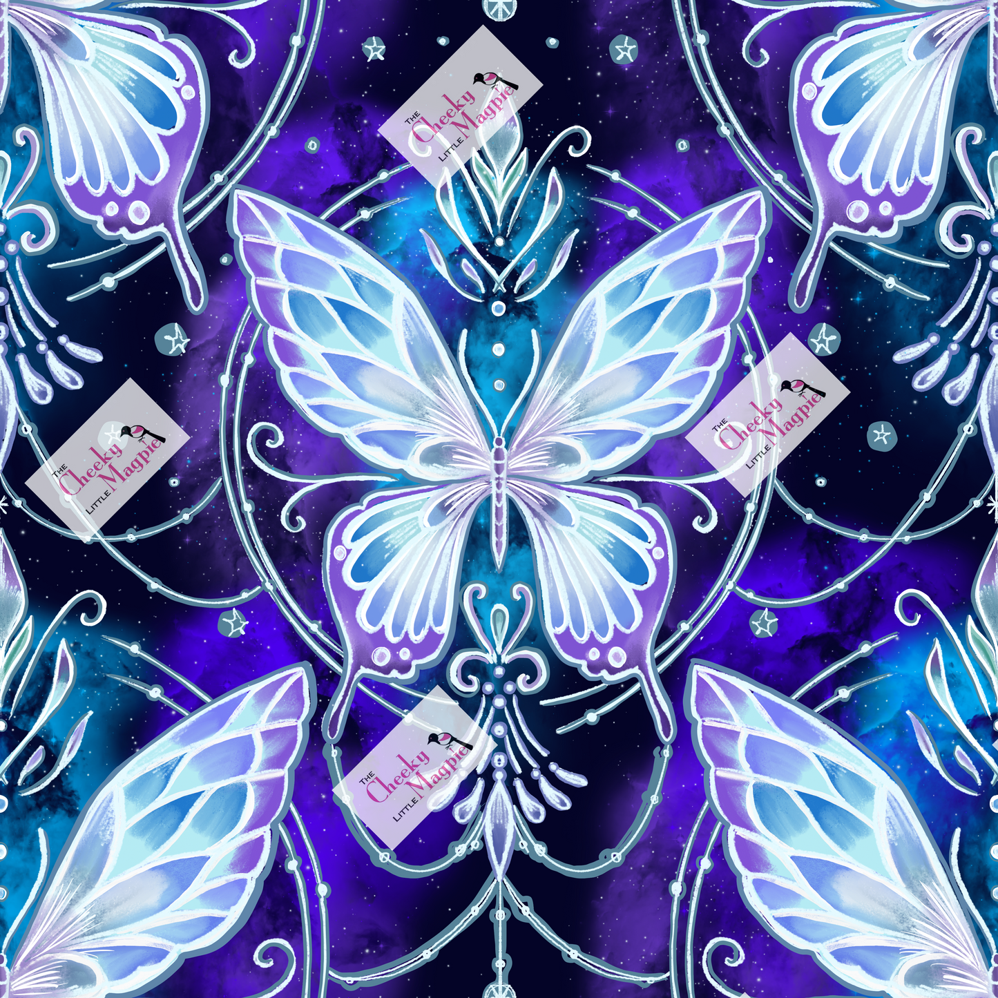 PRE ORDER Glass Butterfly sleeveless Skater Dress