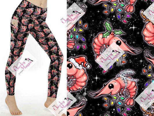 PRE ORDER Christmas shrimp pocket leggings
