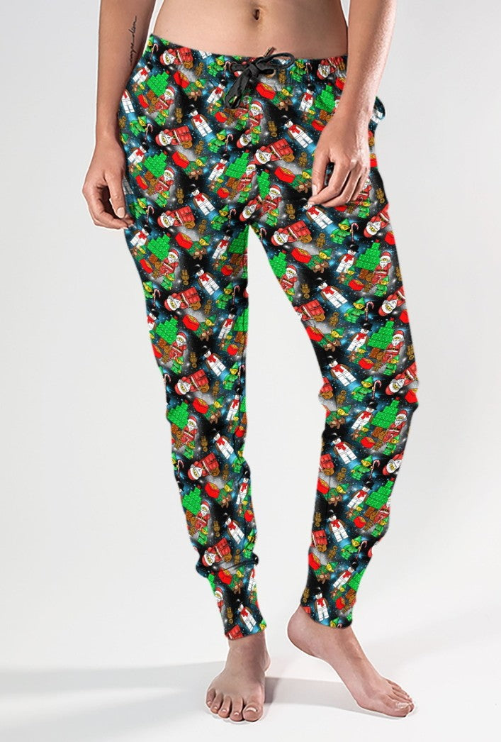 Christmas bricks (space colourway) Joggers slim fit (size up if you like them baggy!)