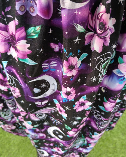 Celestial Butterflies Wrap Dress