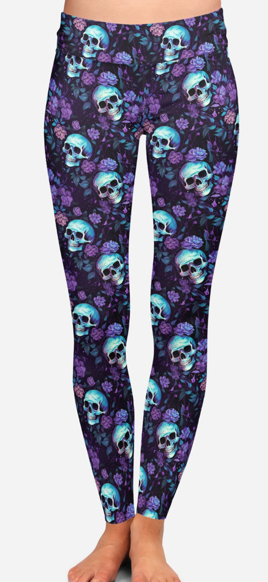 Floral Skulls Yoga