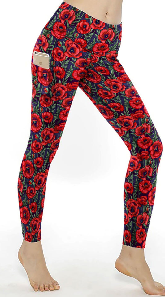 PRE ORDER Red Poppies-Pockets