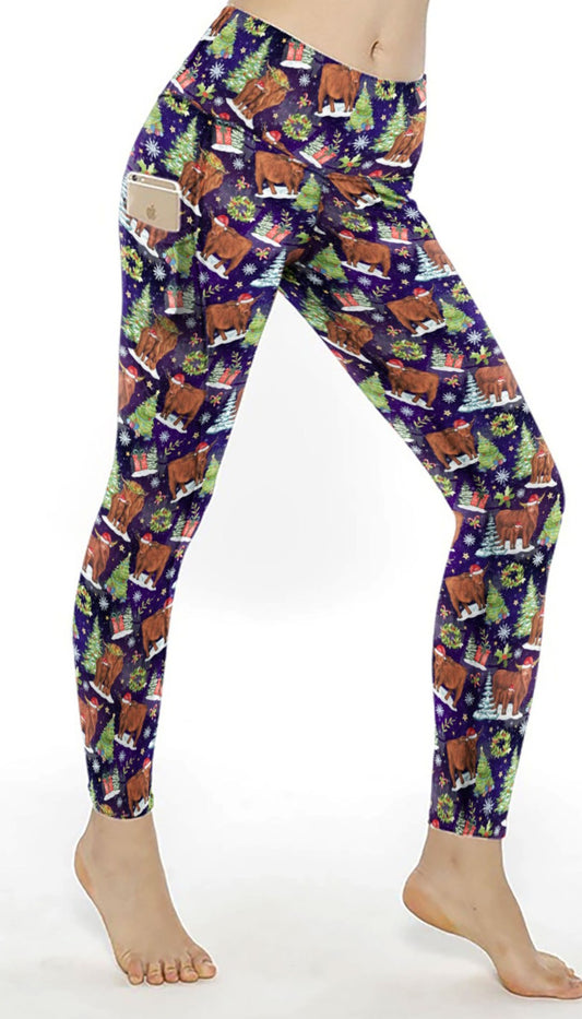 PRE ORDER Christmas Cows -Pockets