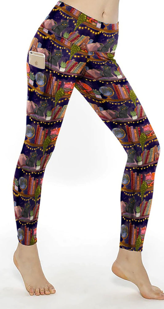 Cat on shelves Pockets