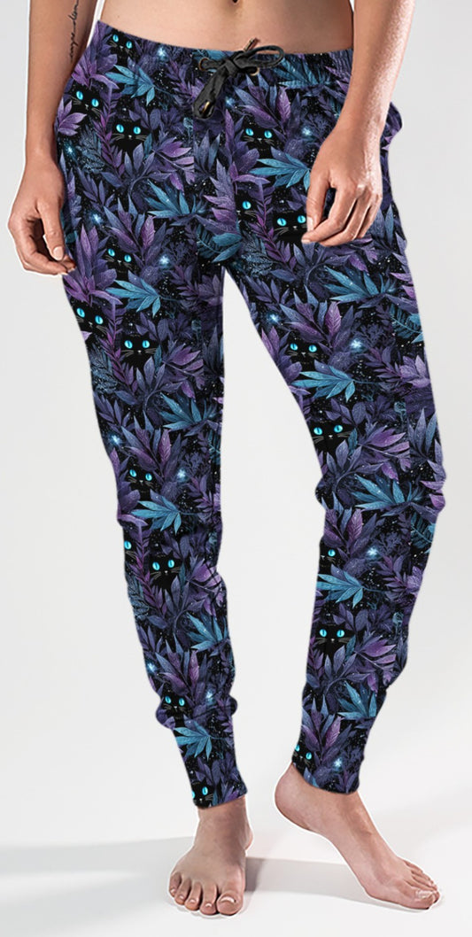 Cat and Leaves Joggers