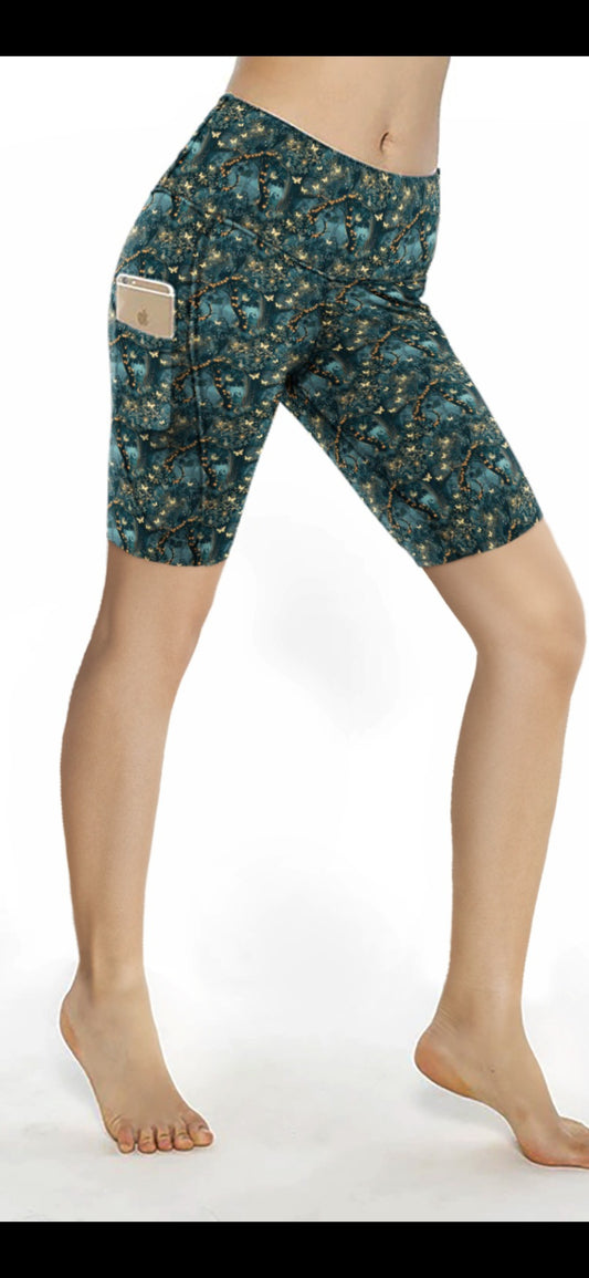 Night Forest Shorts Pockets