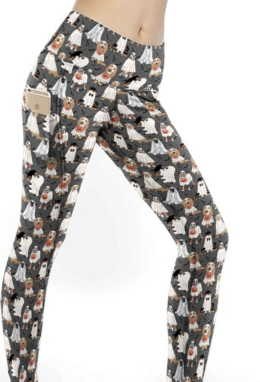 PRE ORDER Spooky Dogs pocket leggings