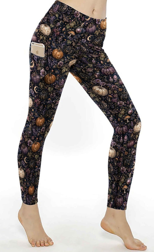 PRE ORDER witchy pumpkin pocket leggings