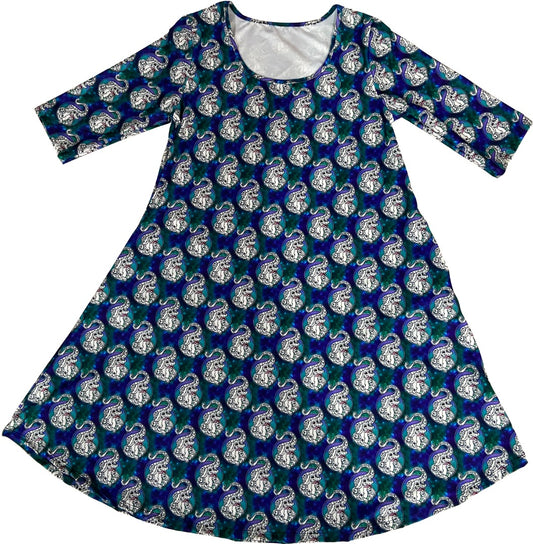 Luck Dragon Dress - 3/4 sleeve