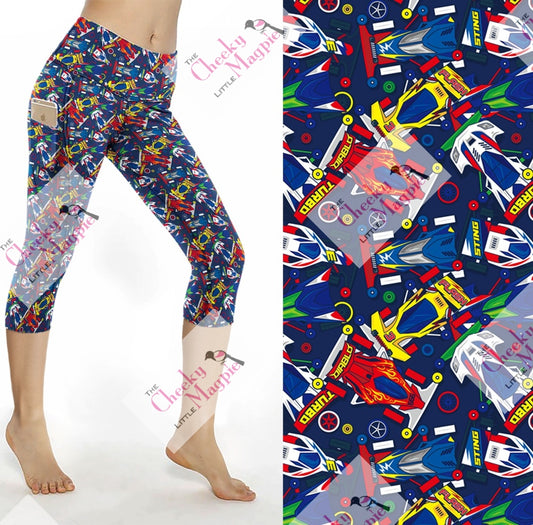 Racing car yoga Capri POCKETS