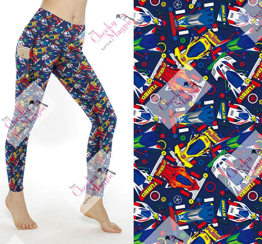 Racing car yoga POCKETS