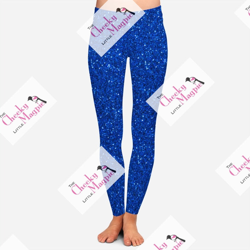 Blue Glitter YOGA